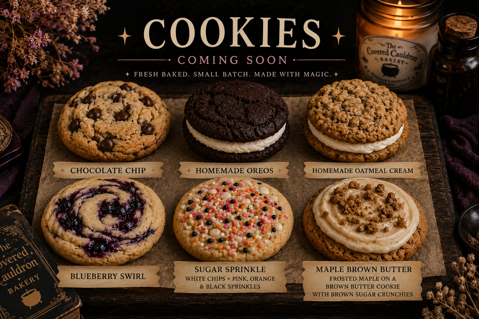 ✨ Blueberry Cheesecake Swirl Cookie | Single